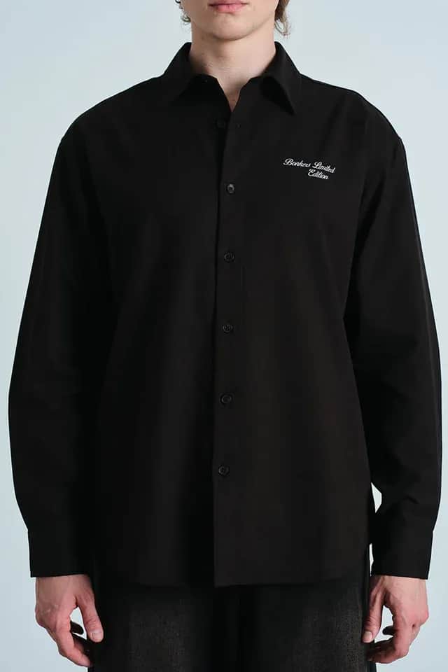 Hermann Oversized Classic Black Full Sleeve Shirt  - image 2