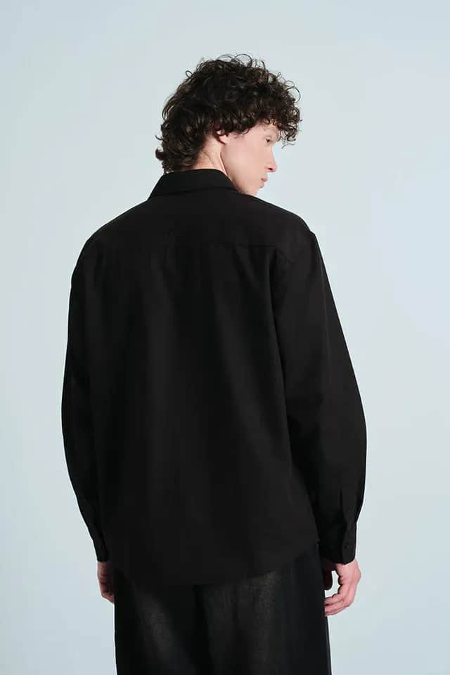 Hermann Oversized Classic Black Full Sleeve Shirt  - image 5